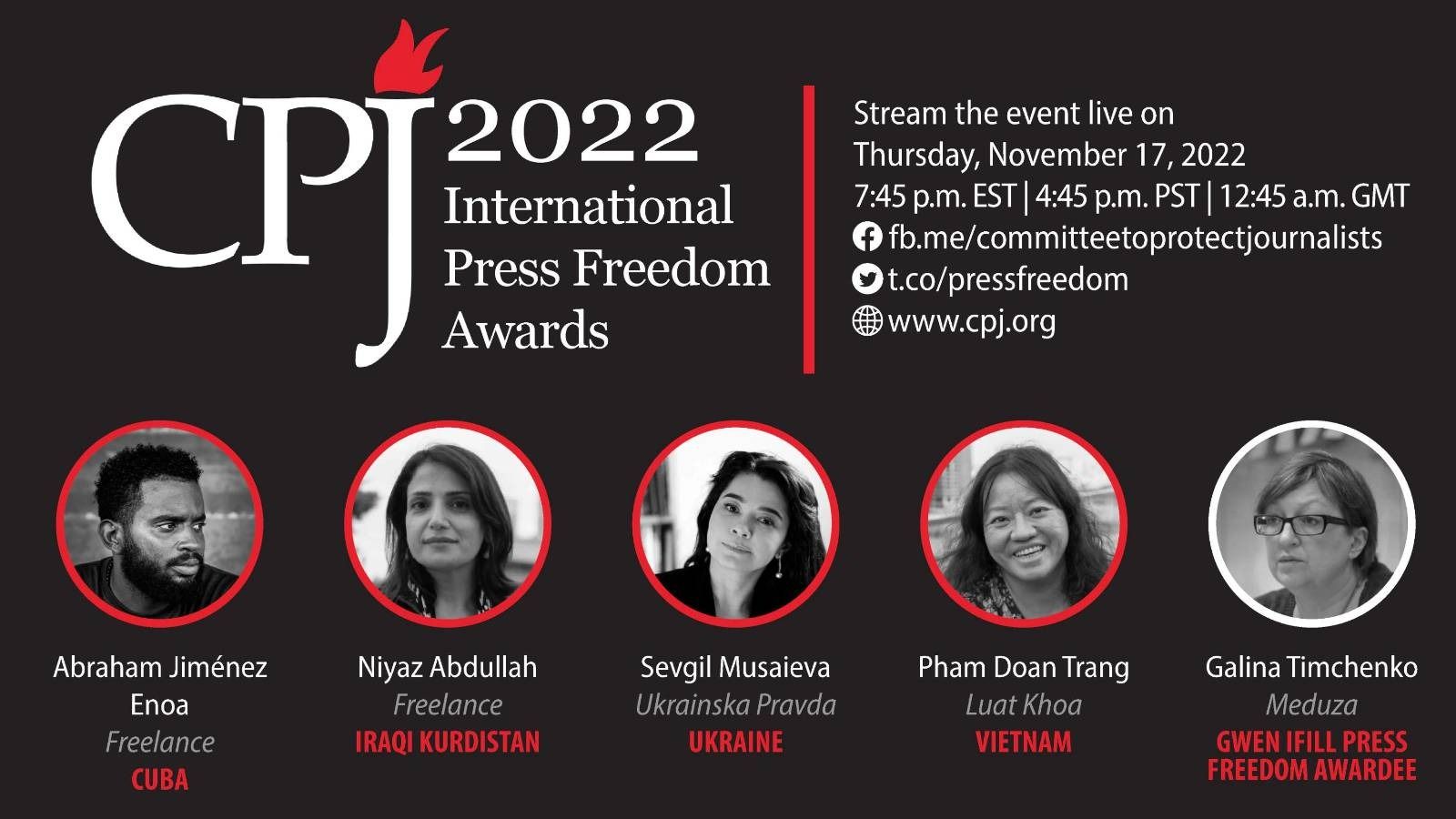 CPJ Honors LIV Co-founder, Pham Doan Trang, with the 2022 International Press Freedom Award